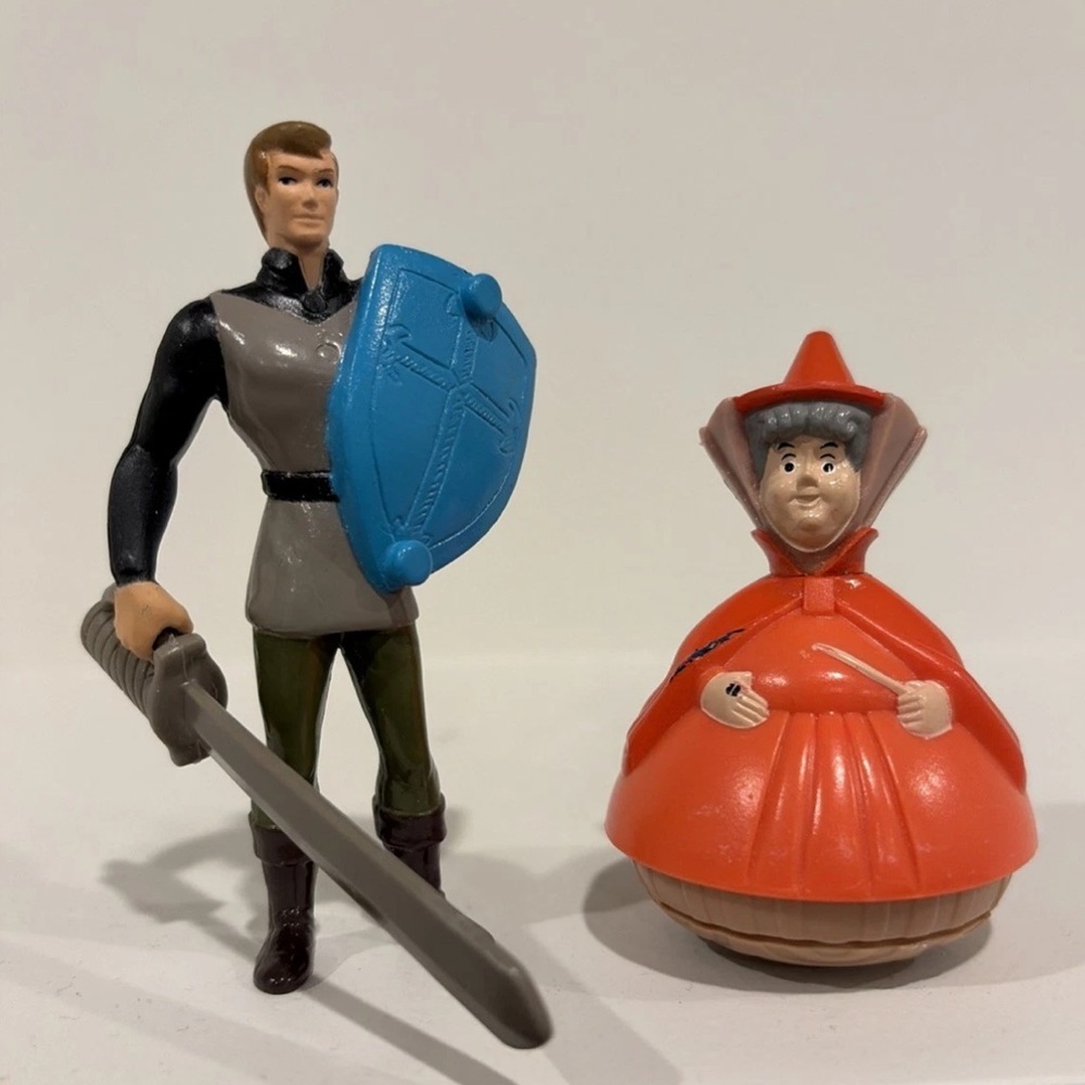 1996 McDonald’s Happy Meal Toys - Sleeping Beauty Prince Phillip & Flora  disney